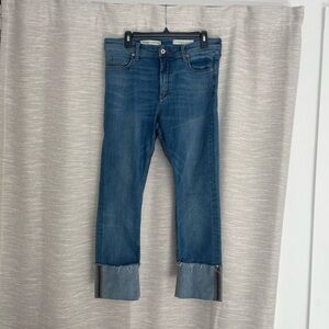 Pilcro Slim Straight Blue Jeans